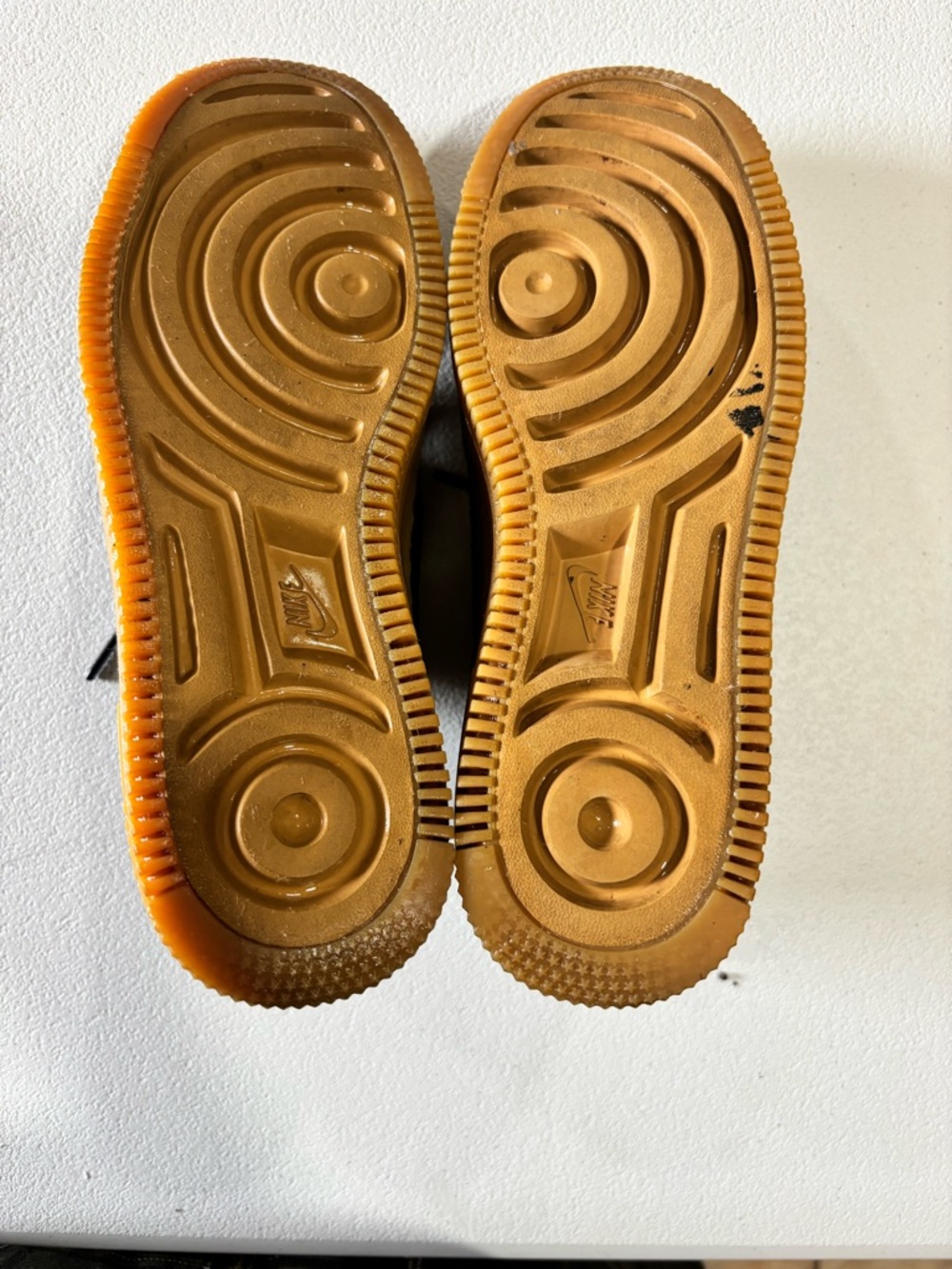 Nike Black Leather Sneakers with Gum Sole - Picture 5 of 5